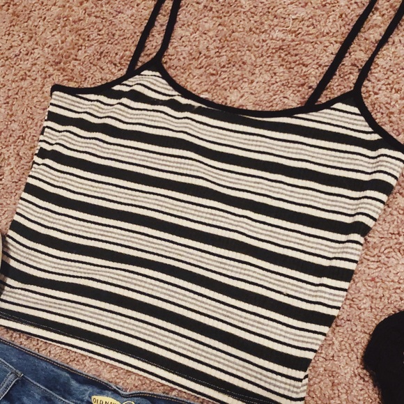 SALE / PacSun ♡ Ribbed Striped Cami Top - Picture 3 of 4